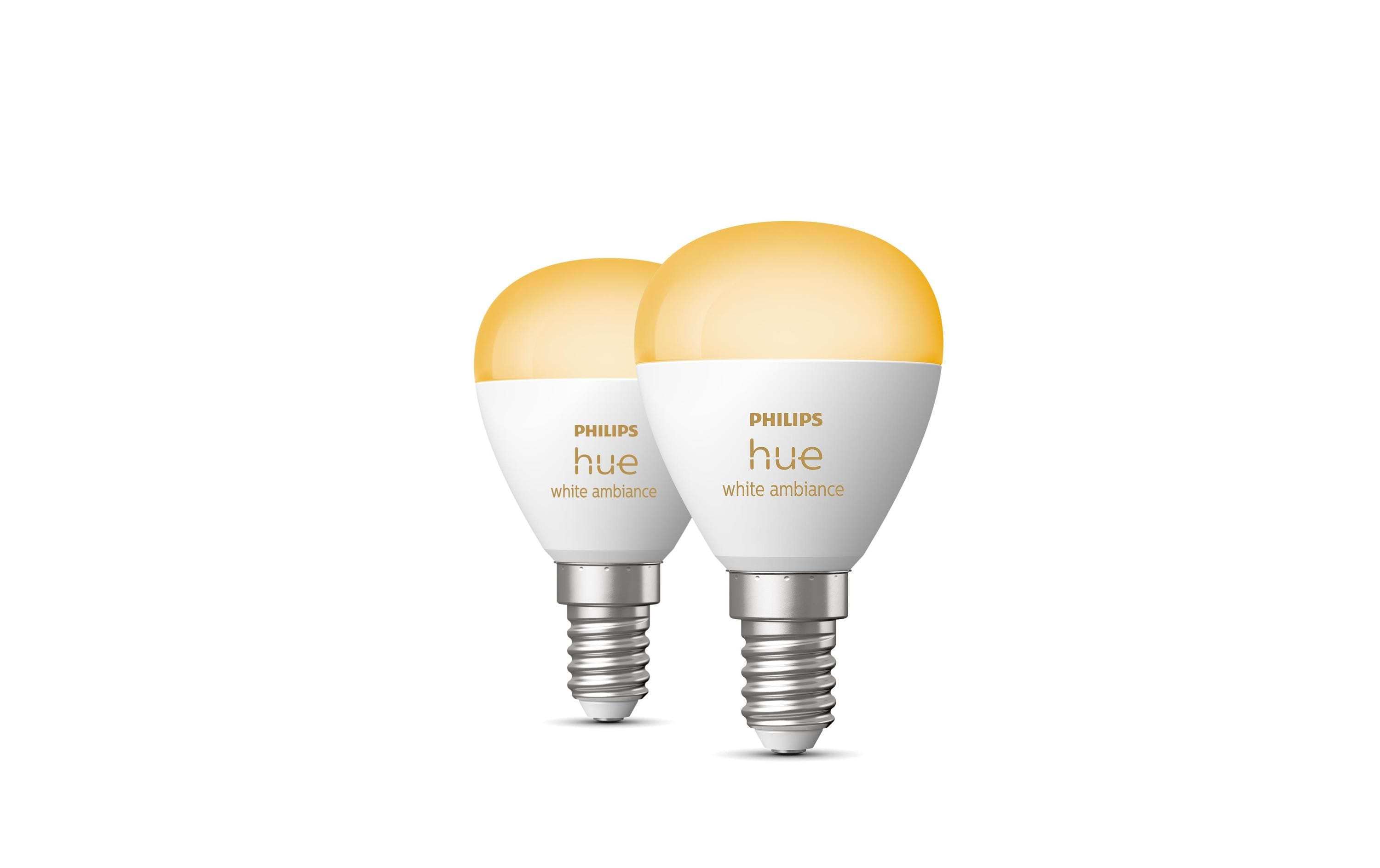 Philips Hue White Ambiance E14 Luster Tropfen 2er Set 2 x 470 lm Philips Hue White Ambiance E14 Luster Tropfen 2er Set 2 x 470 lm