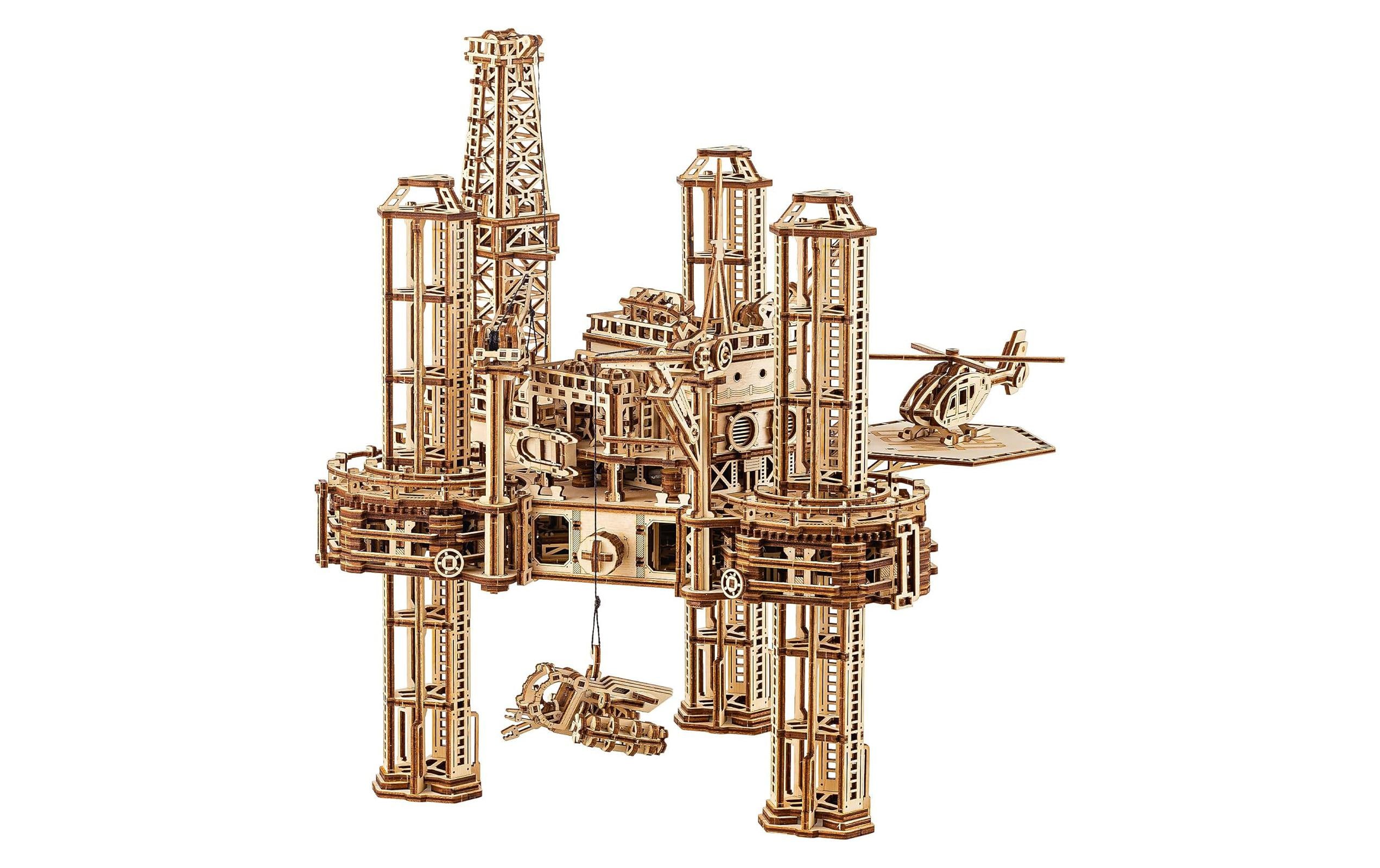 WoodTrick Bausatz Ölbohrinsel