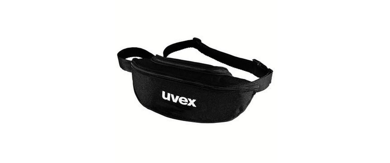 uvex Brillenetui mit Gürtelschlaufe schwarz, gross