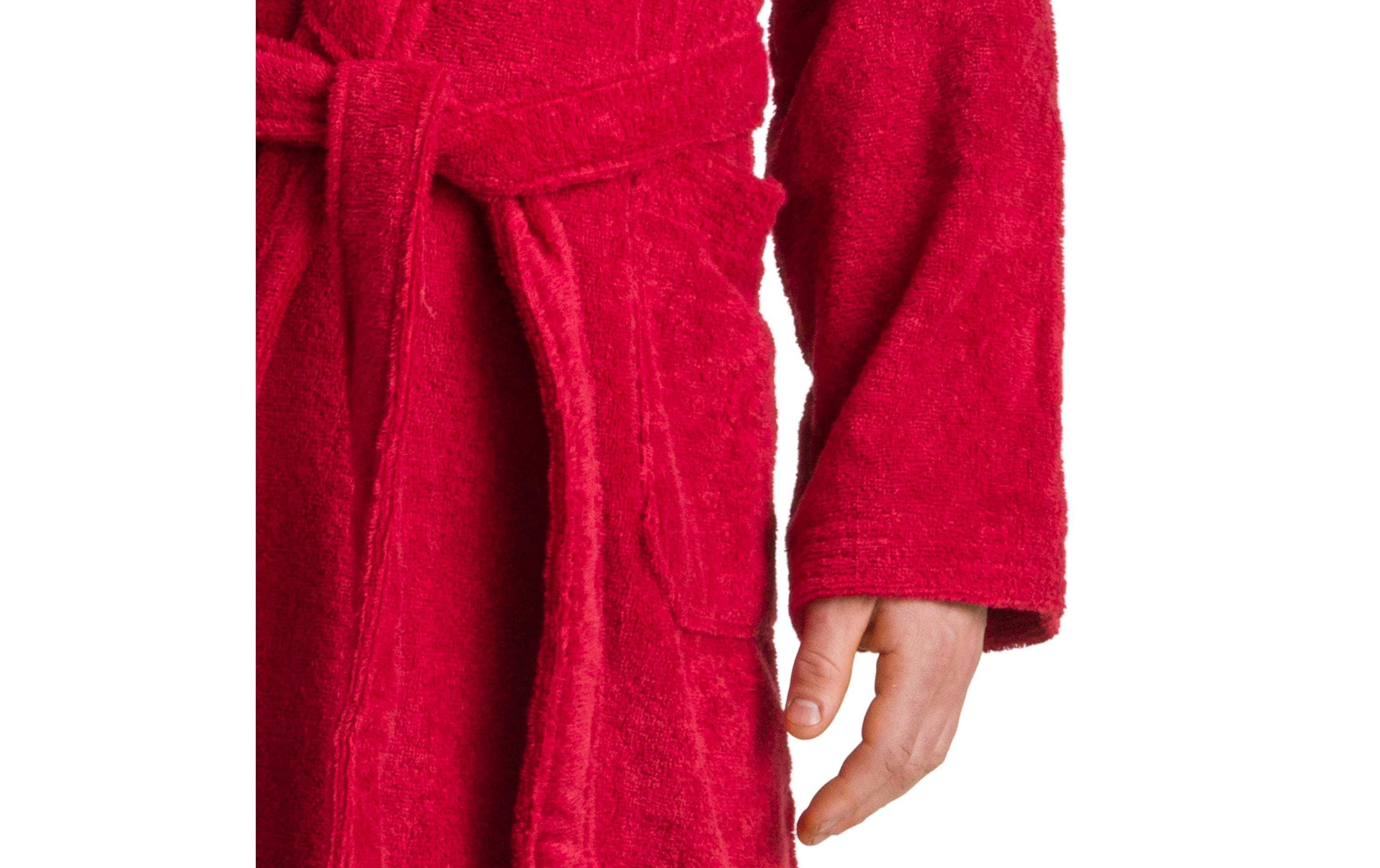 Möve Bademantel Superwuschel L, Rot