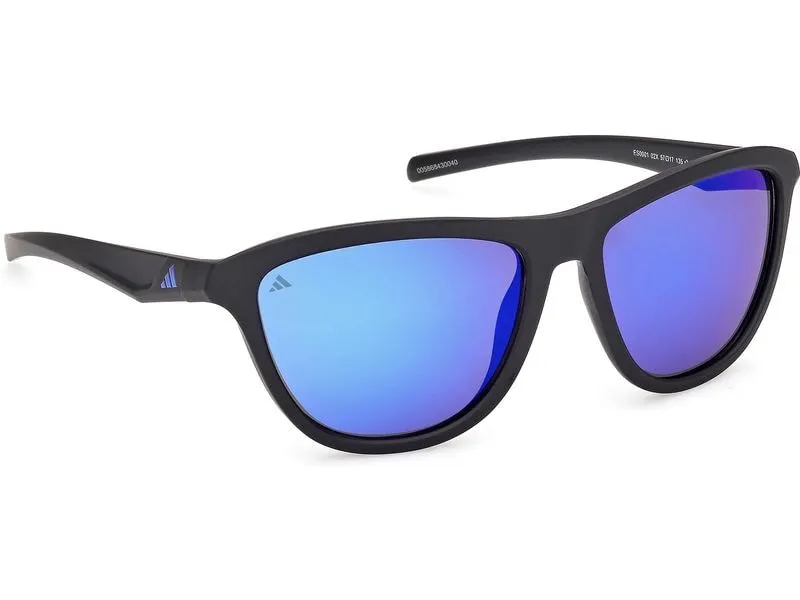adidas ES0001 Sport Sonnenbrille Matte Black, Blue