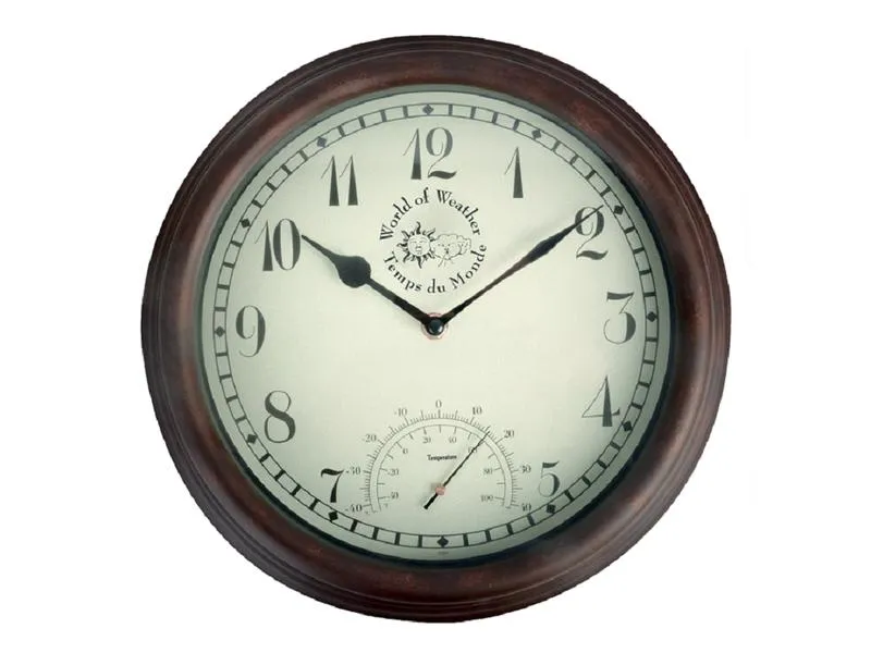Esschert Design Gartenuhr Braun, Ø 30.5 cm Esschert Design Gartenuhr Braun, Ø 30.5 cm