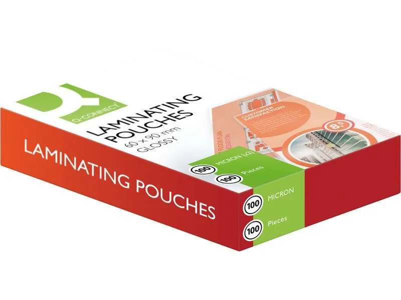 CONNECT Laminierfolie 60 x 90 mm, 100 µm, 100 Stück, Glänzend CONNECT Laminierfolie 60 x 90 mm, 100 µm, 100 Stück, Glänzend