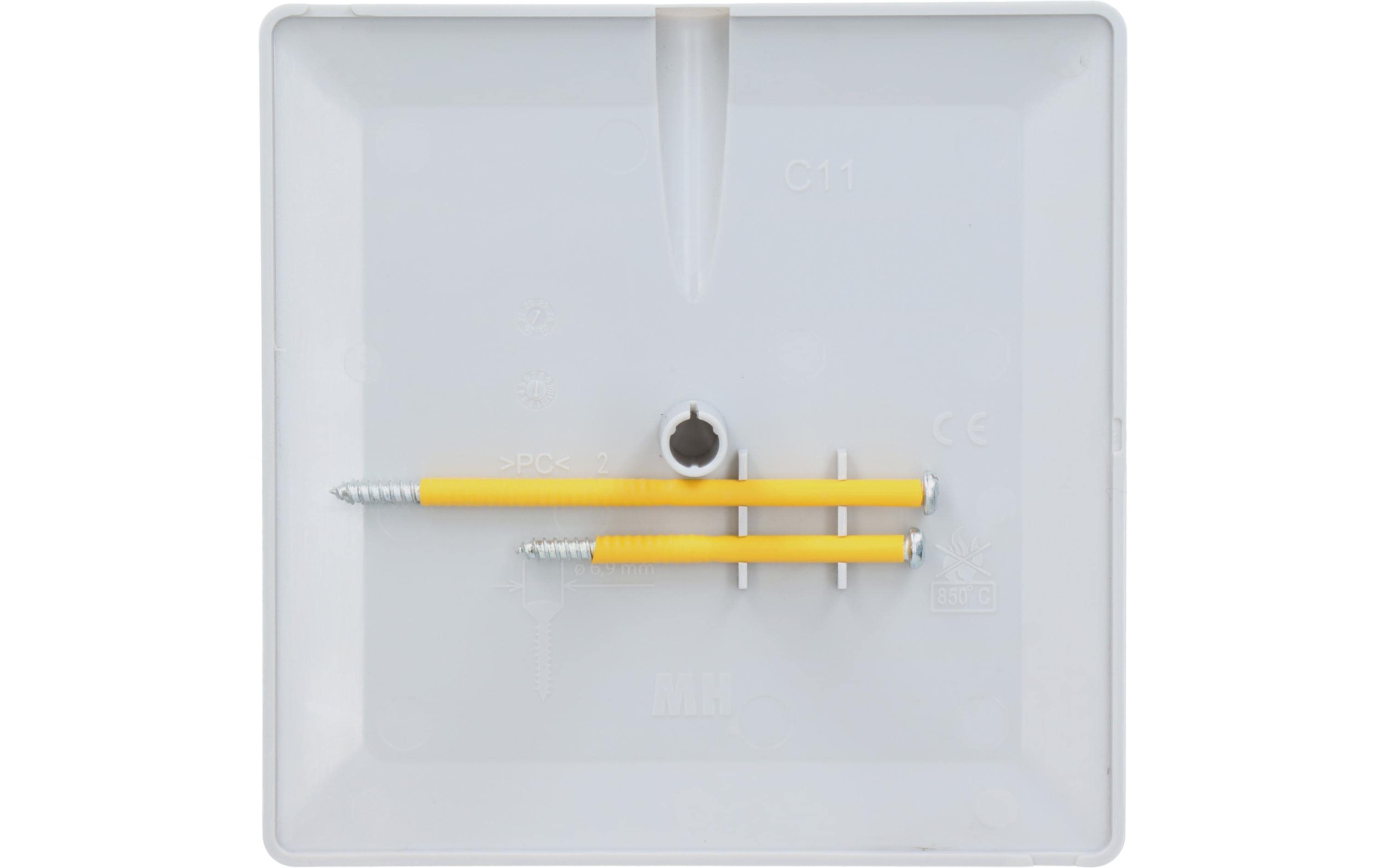 Max Hauri Steckdeckel im priamos Design, 130 x 130 mm, Kabelauslass