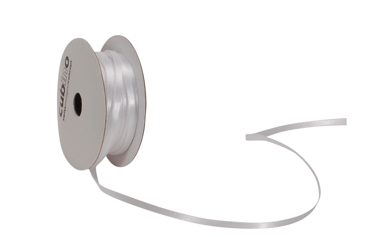 Spyk Satinband 3 mm x 8 m, Weiss