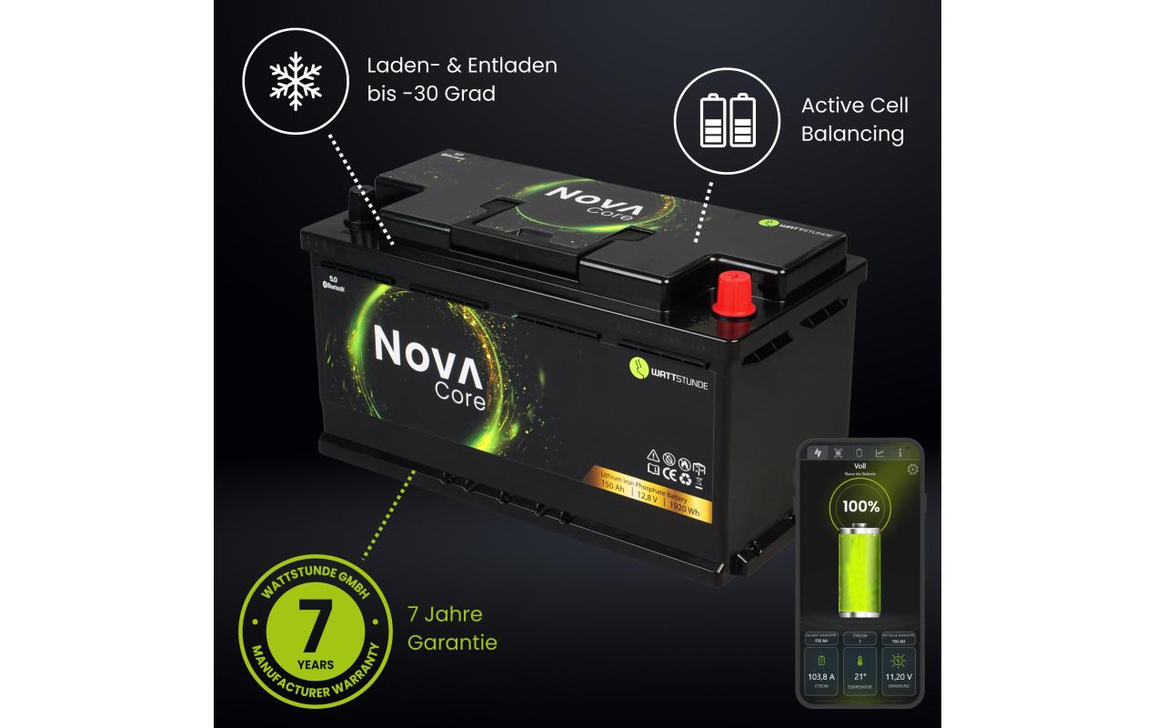 WATTSTUNDE Batterie NOVA Core 150 Ah LiFePO4