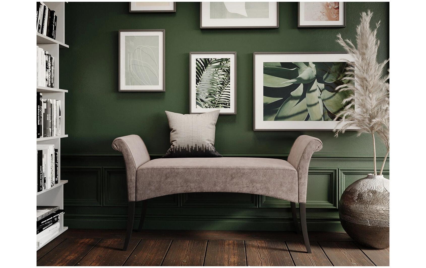 Kare Sitzbank Motley Velvet 107 cm, Grau