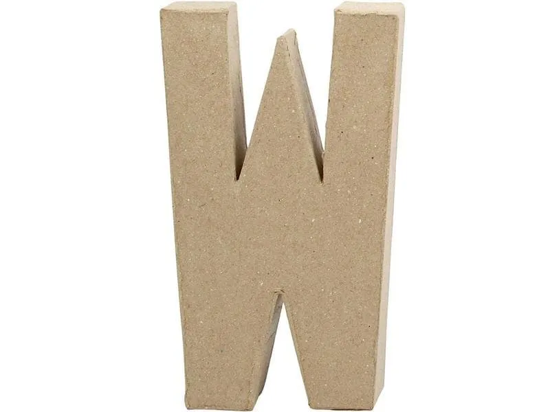 Creativ Company Papp-Buchstabe W 20.3 cm Creativ Company Papp-Buchstabe W 20.3 cm