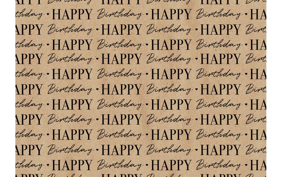 Braun + Company Geschenkpapier By Nature Graphic Birthday 2 m x 70 cm