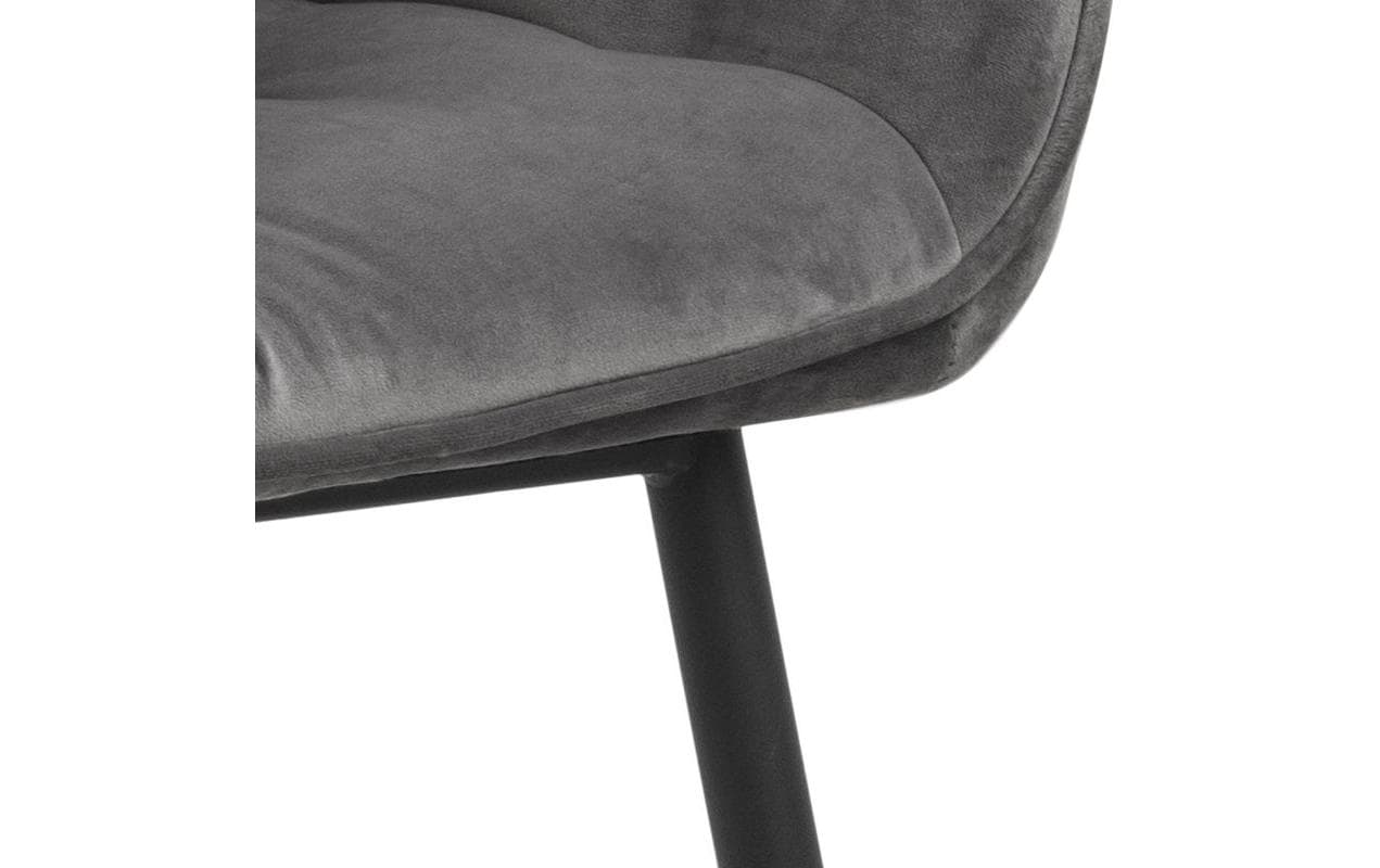 AC Design Stuhl Brooke, 2 Stück Dark Grey