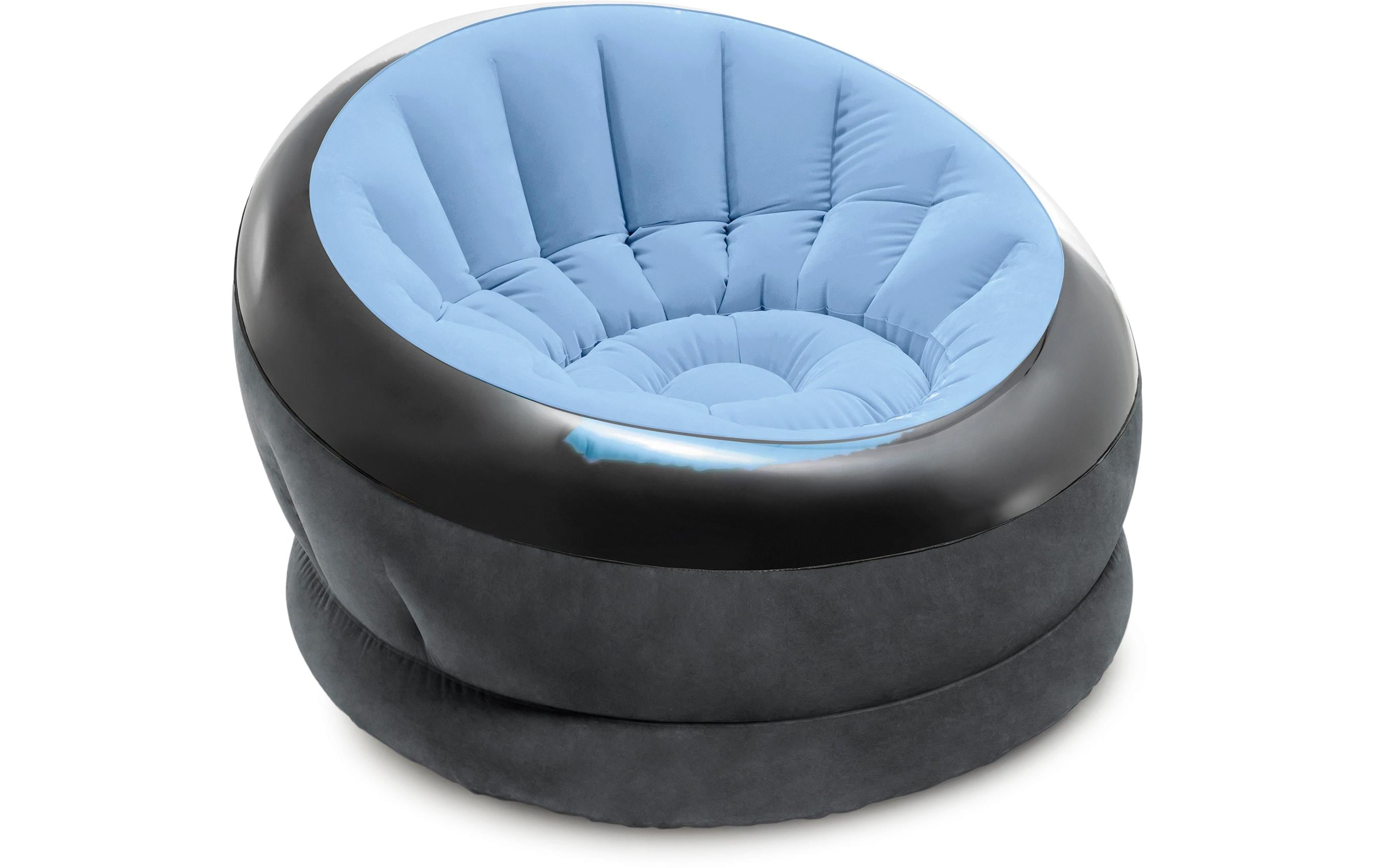 Intex Aufblasbarer Sessel Empire 112 x 109 cm, Blau, Schwarz