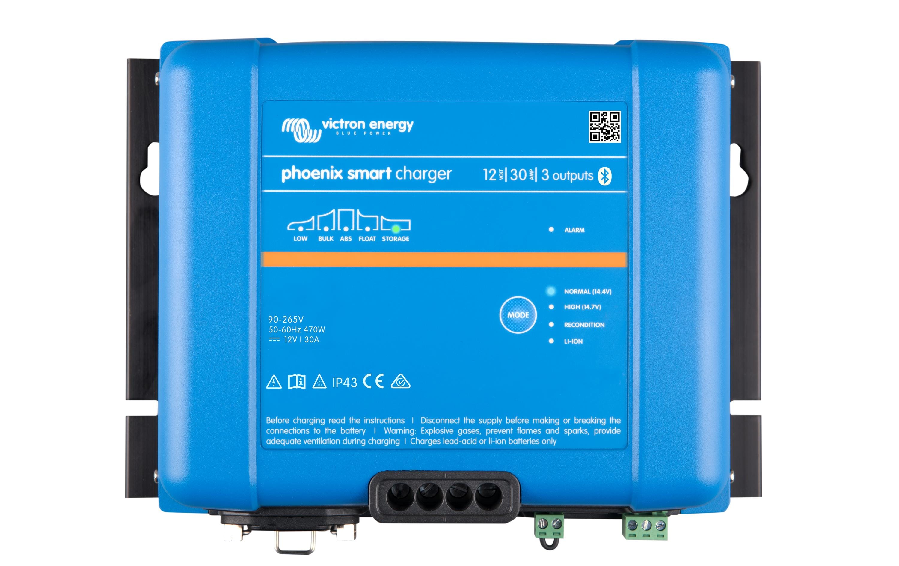 Victron Batterieladegerät Smart IP43 24 V 16 A 1+1 120-240 V AC