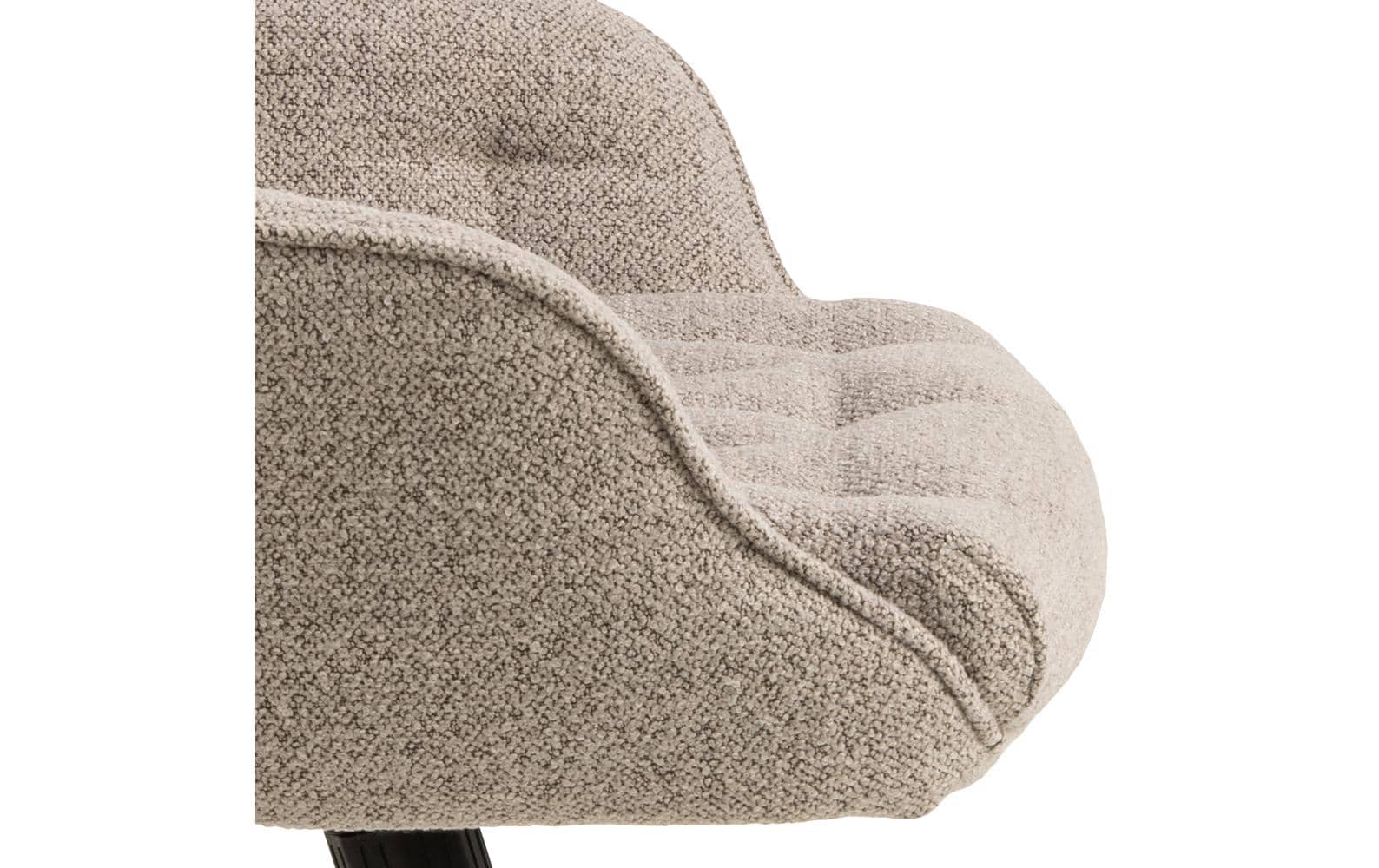 AC Design Bürostuhl Erik, mit Polsterrücken und Armlehnen, Beige