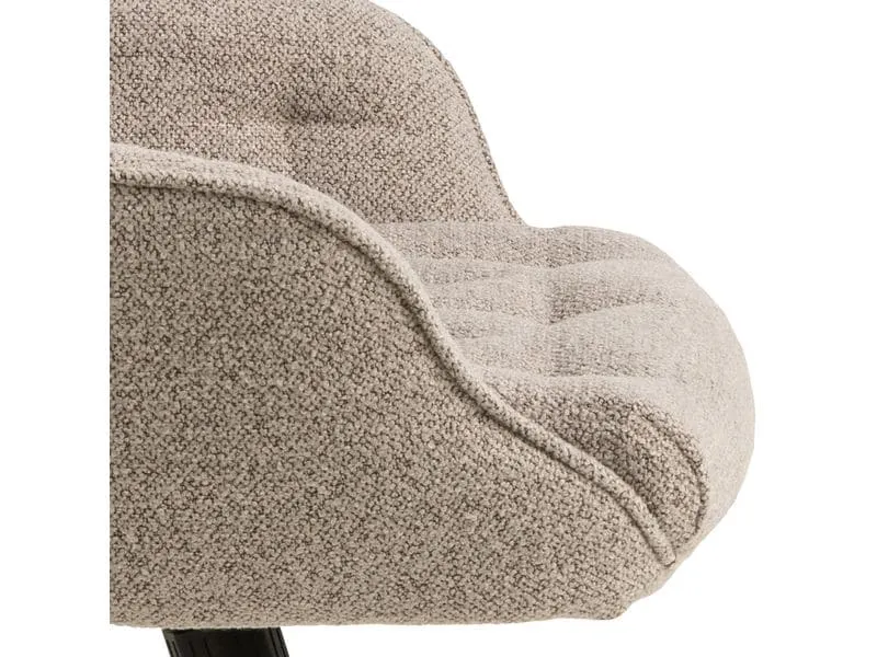 AC Design Bürostuhl Erik, mit Polsterrücken und Armlehnen, Beige