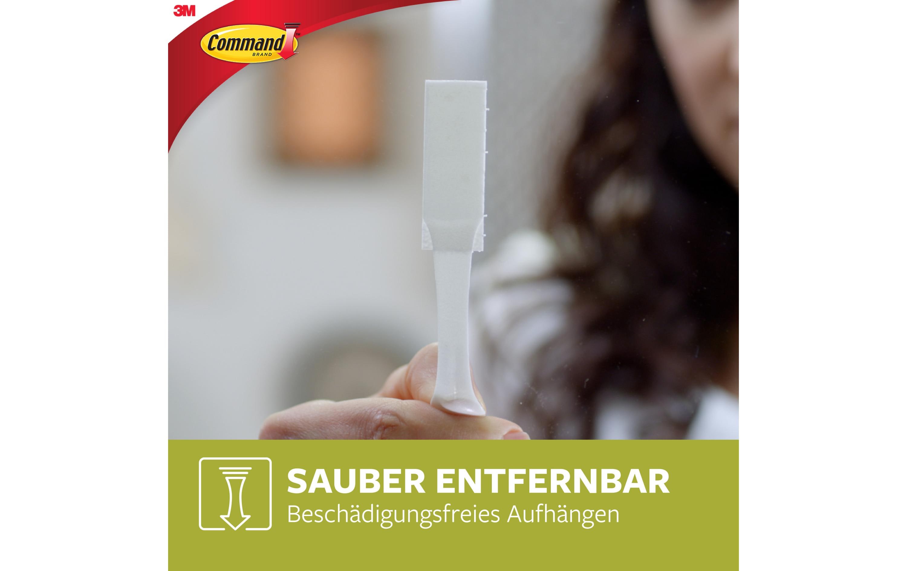 Command Klebestick-Set 3M Bilder-Montagestreifen XL 10 Paar, Weiss