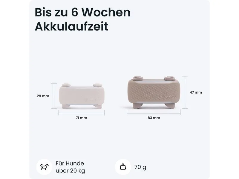 tractive Tractive DOG 6 XL – brown braun, für grosse Hunde ab 20 kg