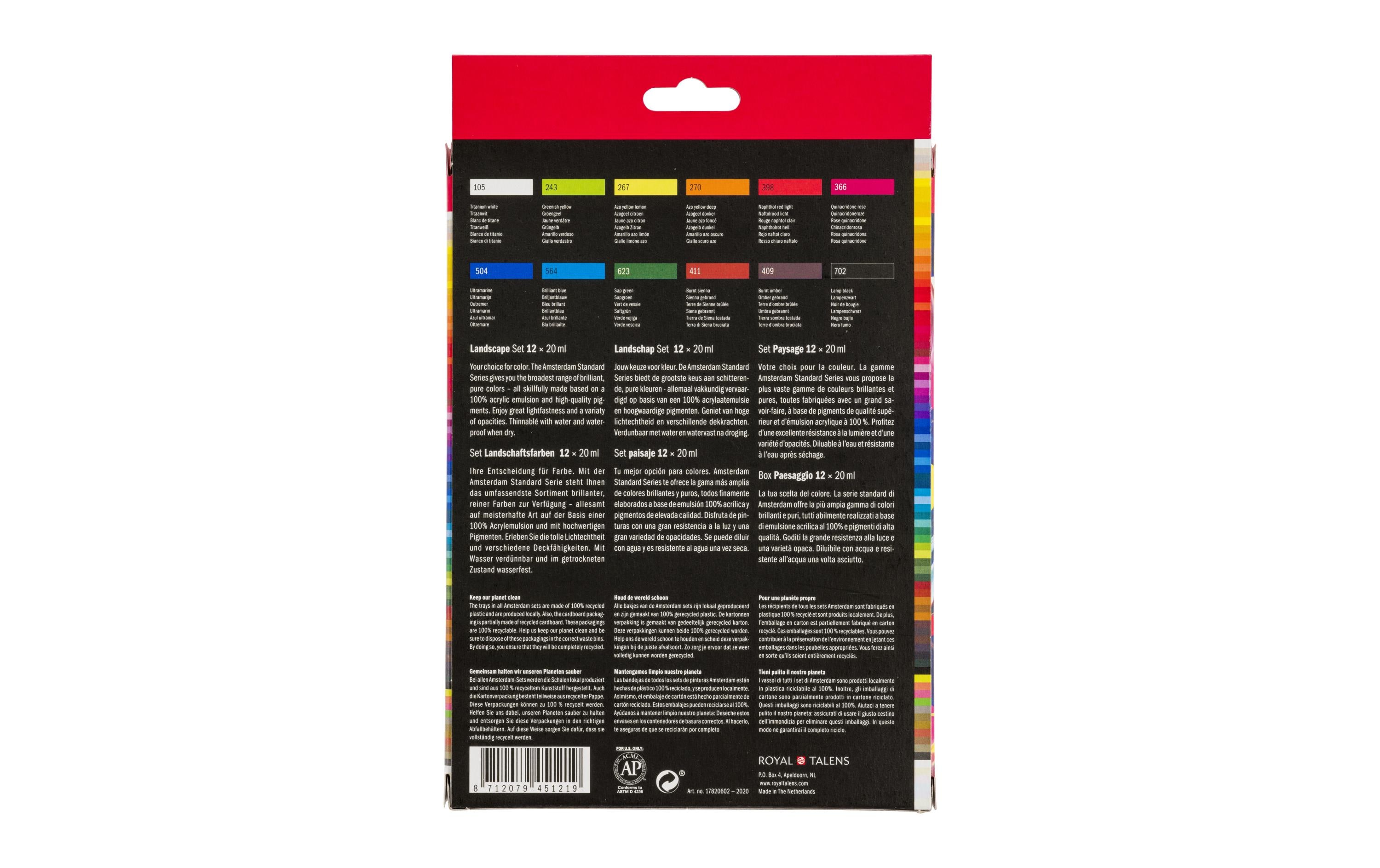 Amsterdam Acrylfarbe Landscape 12 Tuben à 20 ml