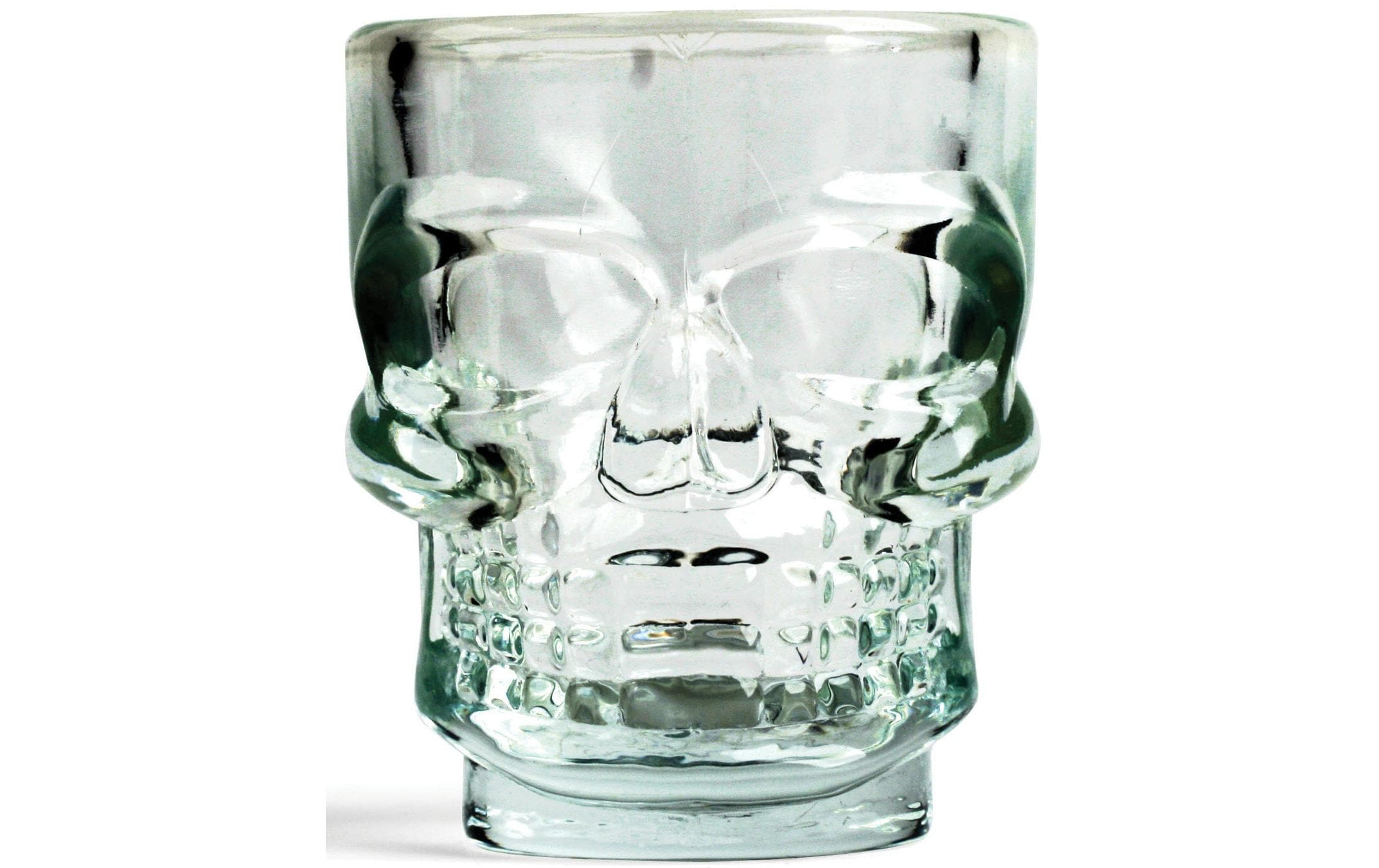 Kikkerland Schnapsglas Schädel 45 ml, 4 Stück, Transparent 