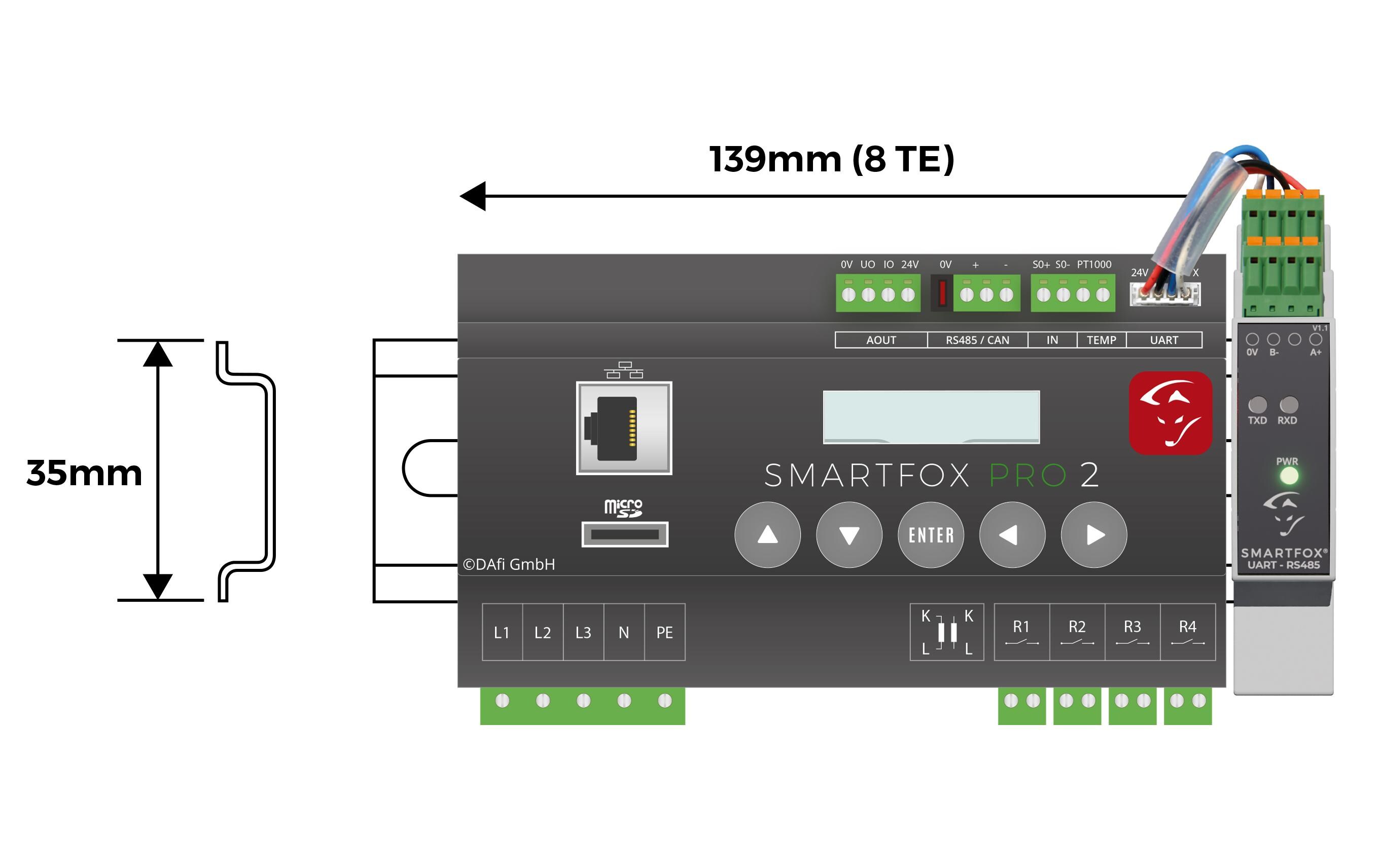 SMARTFOX UART / RS485 Converter 2 x RS485