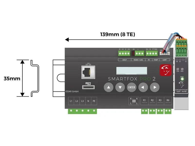 SMARTFOX UART / RS485 Converter 2 x RS485 SMARTFOX UART / RS485 Converter 2 x RS485