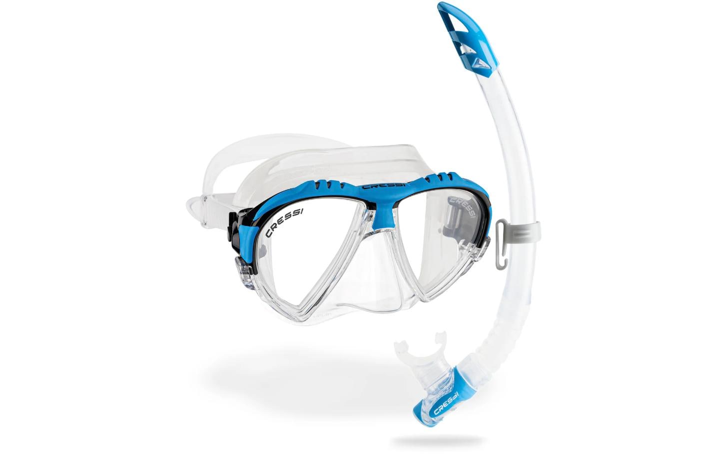 CRESSI Matrix + Gamma Snorkel Combo Clear/Blue