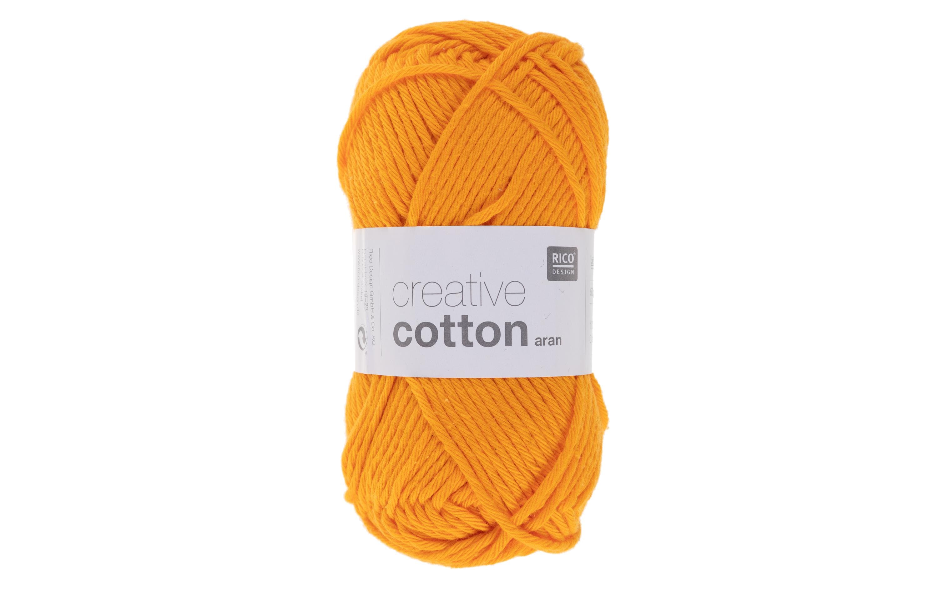 Rico Design Wolle Creative Cotton Aran 50 g Hellorange