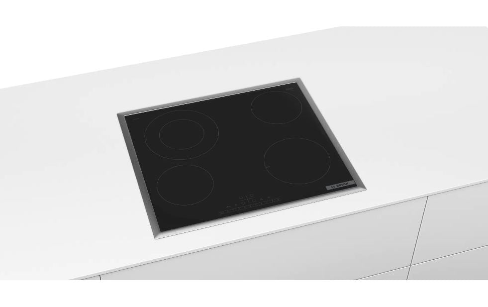Bosch Glaskeramik-Kochfeld PKF645FP2C Aufliegend Bosch Glaskeramik-Kochfeld PKF645FP2C Aufliegend