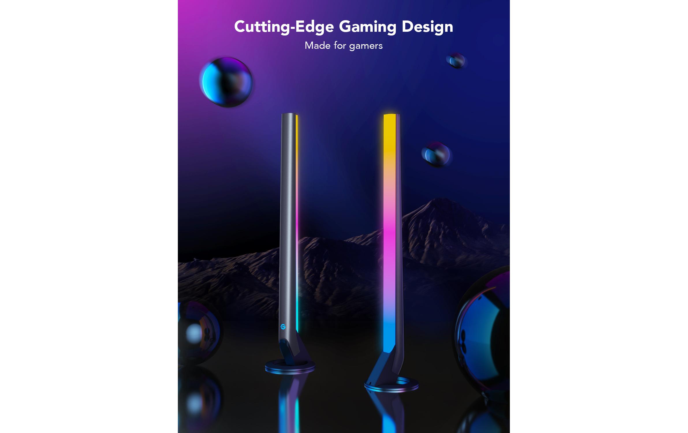 Govee Gaming Lichtbalken mit Smart Controller, RGBIC, Wi-Fi + BT