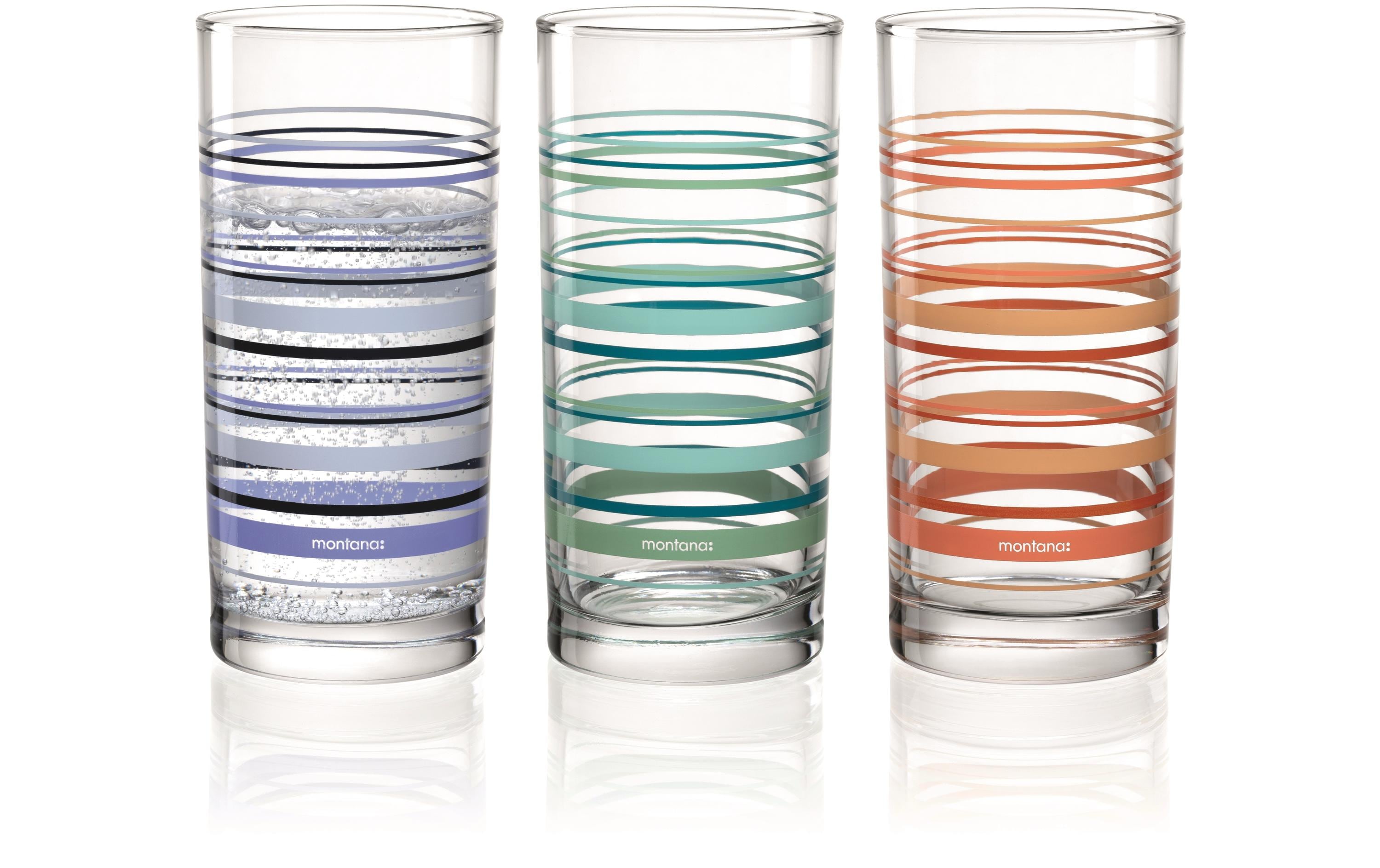Montana Trinkglas :New Stripes 280 ml, 1 Stück, Transparent