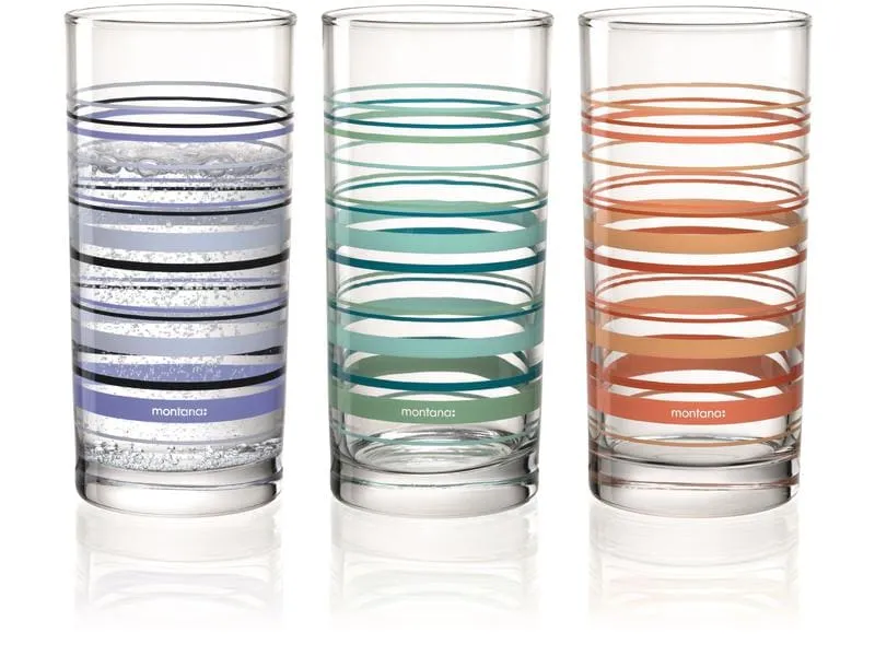 Montana Trinkglas :New Stripes 280 ml, 1 Stück, Transparent Montana Trinkglas :New Stripes 280 ml, 1 Stück, Transparent