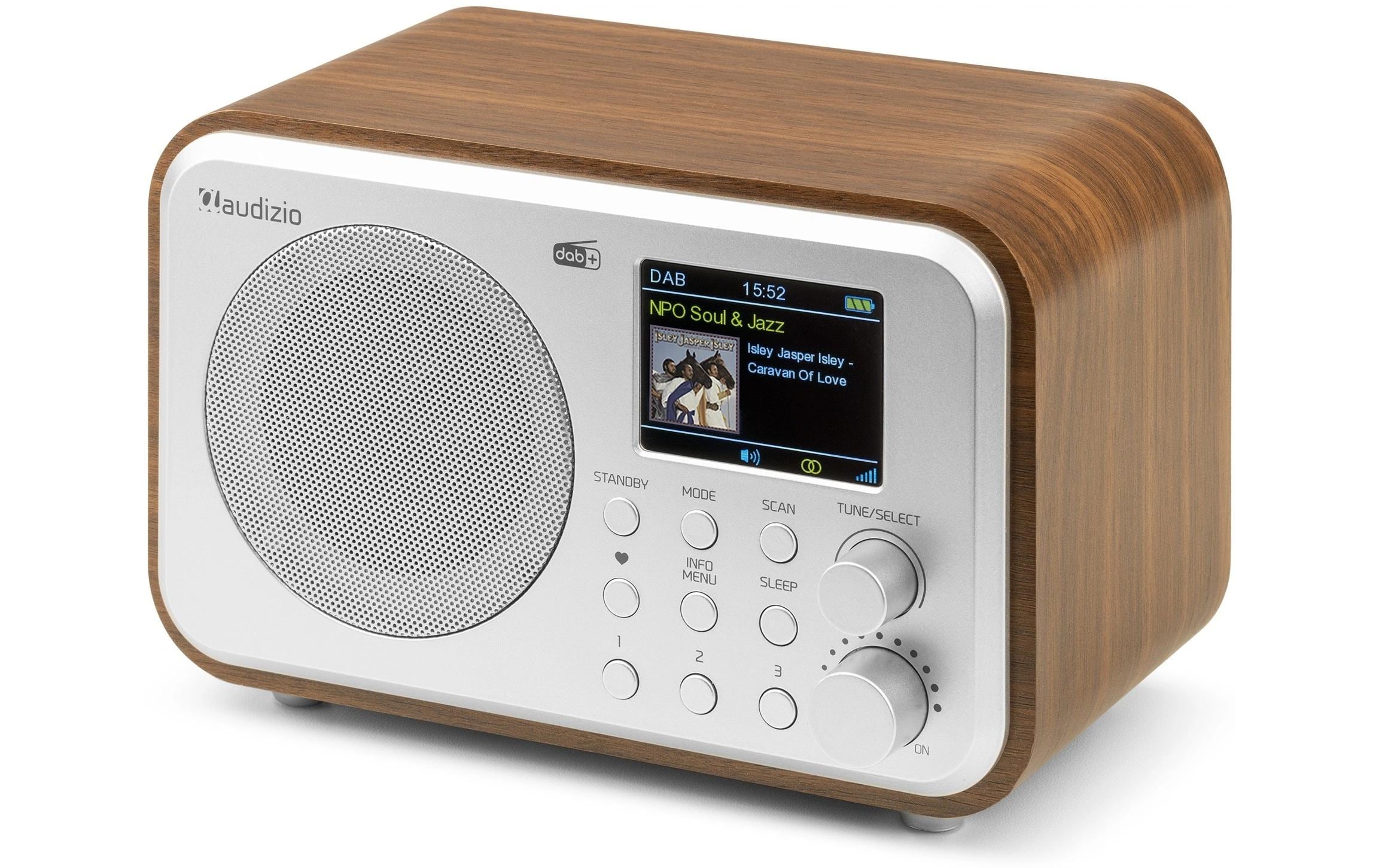 Audizio DAB+ Radio Milan Dunkelbraun/Silber