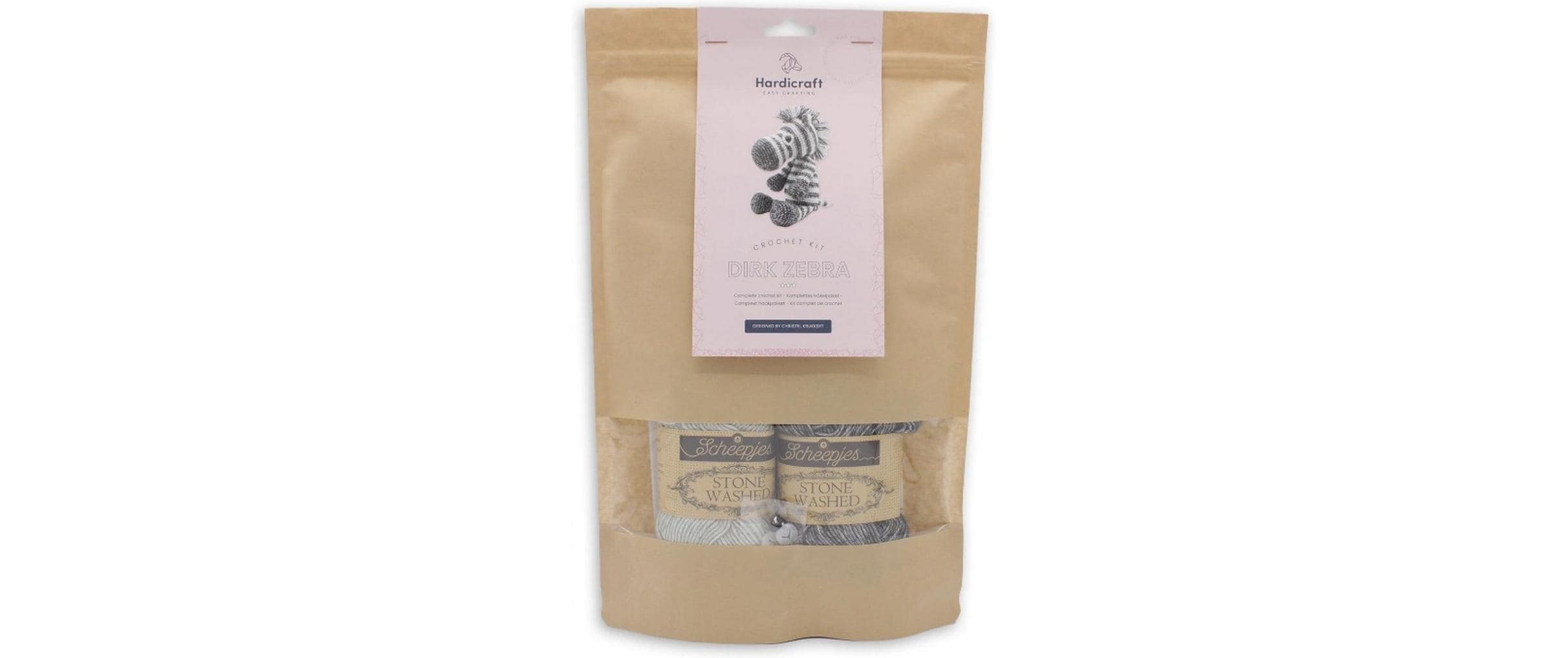 Hardicraft Häkelset Dirk Zebra 25 cm Hardicraft Häkelset Dirk Zebra 25 cm