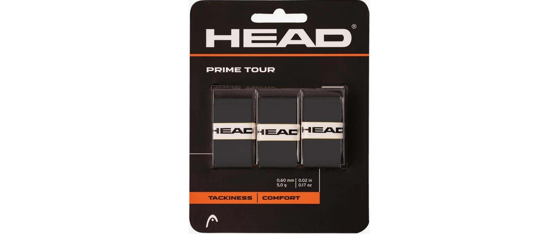 HEAD Over Grip Prime Tour 3er-Pack Schwarz HEAD Over Grip Prime Tour 3er-Pack Schwarz