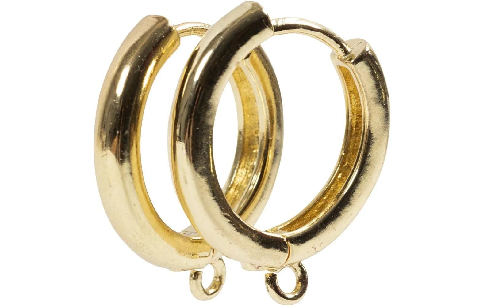 Creativ Company Ohrring 2 x 2 Paar, Vergoldet