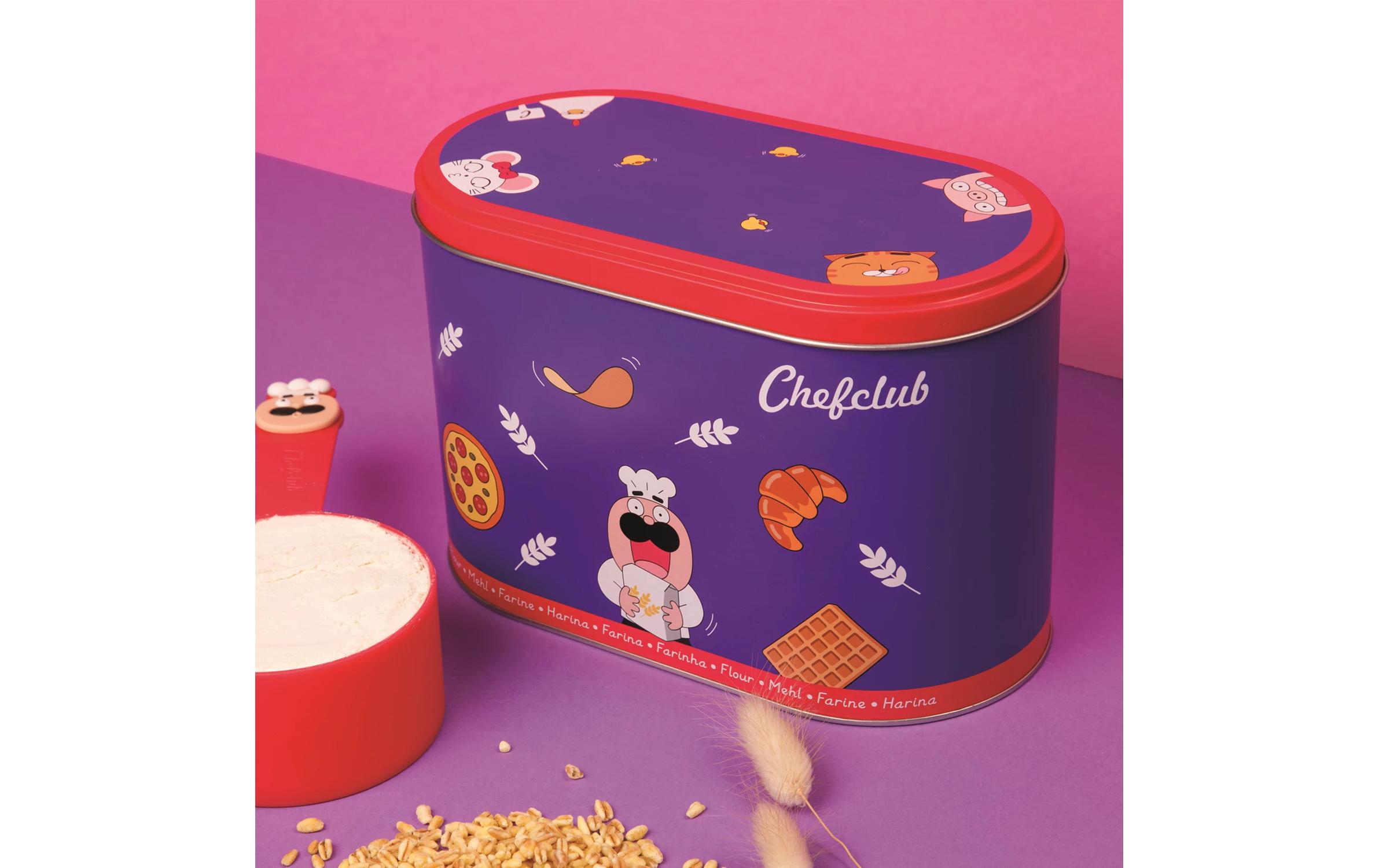 Chefclub Mehldose 1,5 kg, Violett