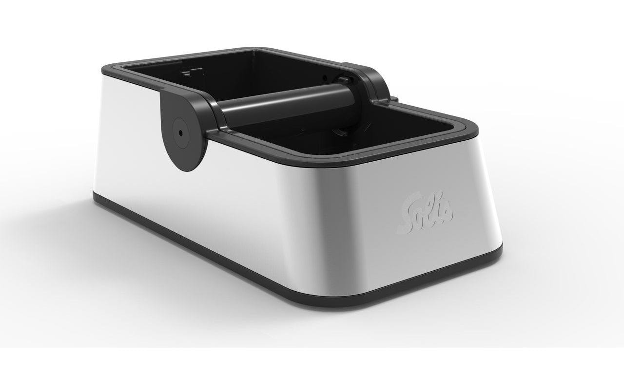 Solis Abklopfbehälter Perfetta Silber/Schwarz Solis Abklopfbehälter Perfetta Silber/Schwarz