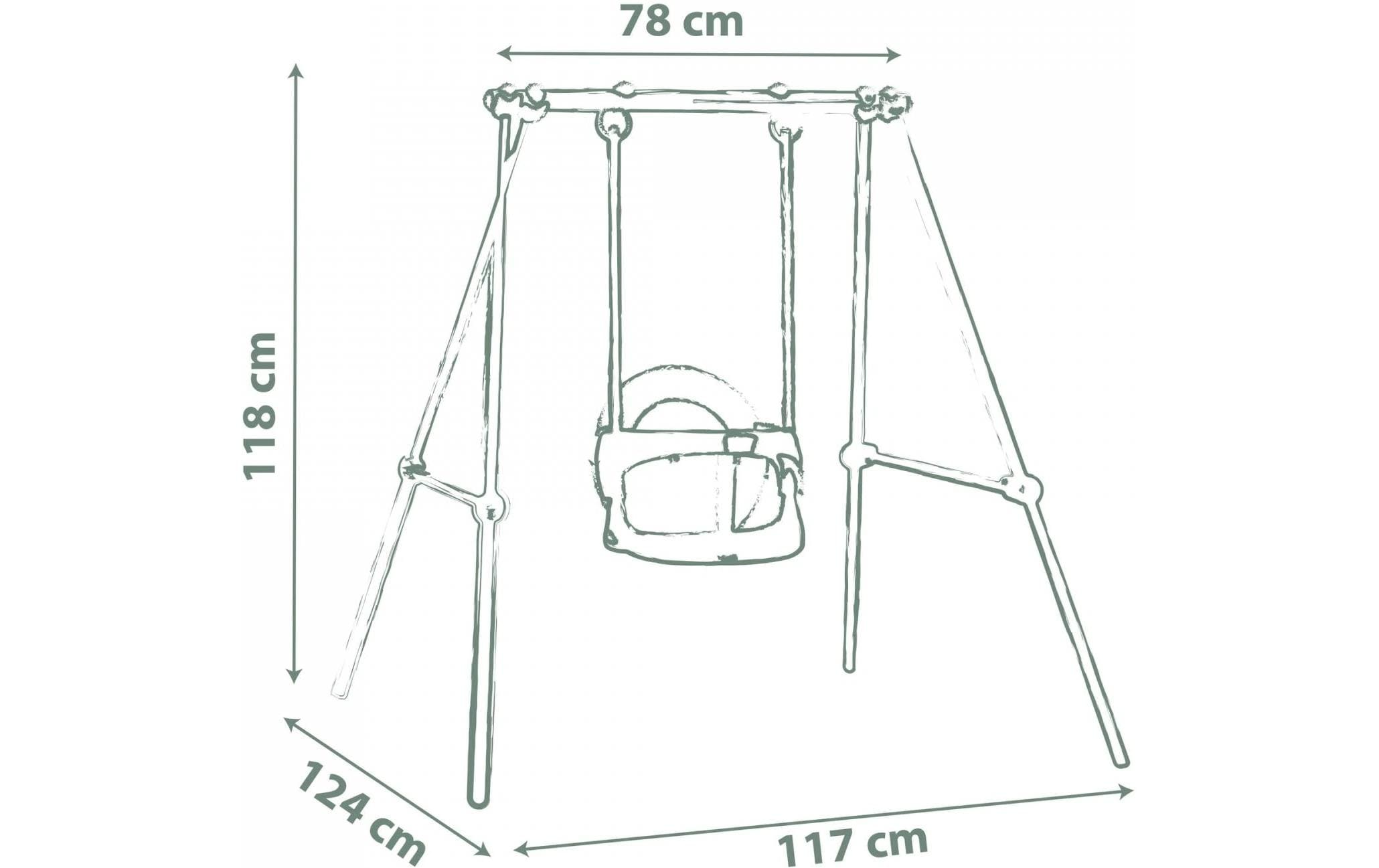 Smoby Life Metallschaukel Baby Swing