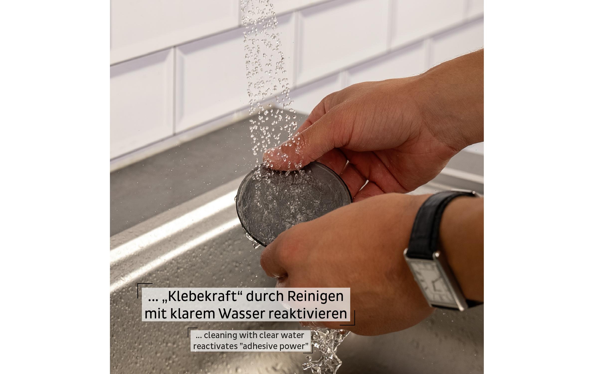 Silwy Metall-Pad Superstrong 1 Stück, Schwarz