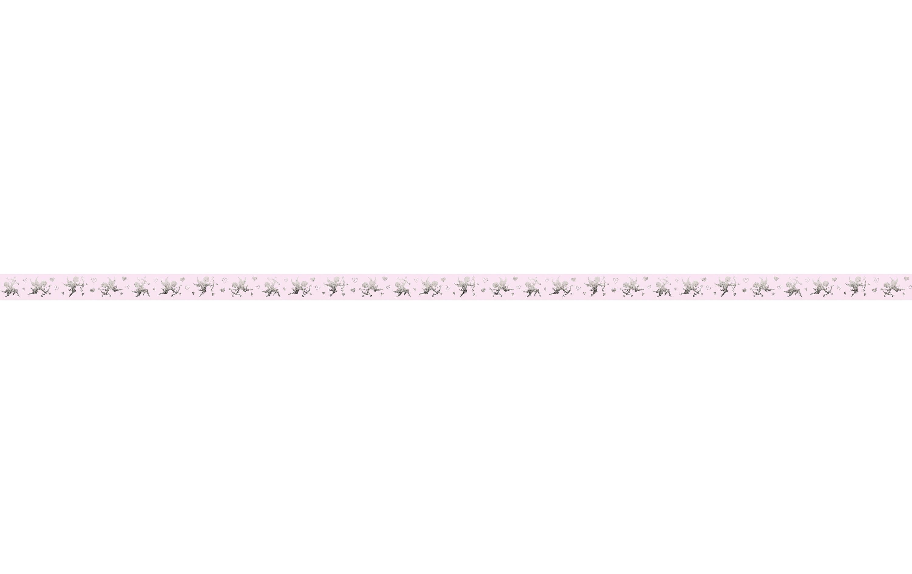 URSUS Washi Tape Liebe 4 Stück, Pink/Weiss