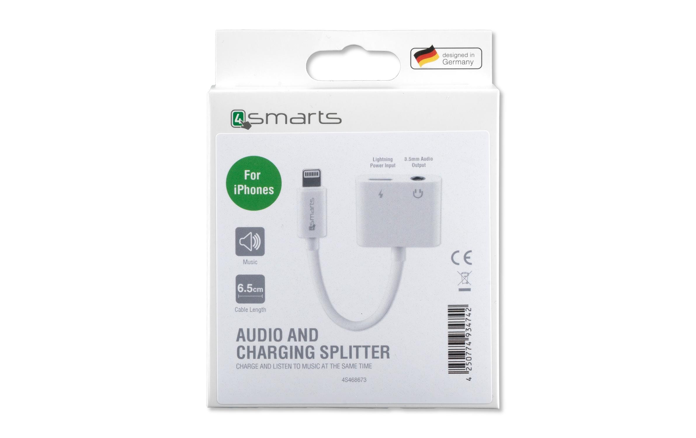 4smarts Adapter Audio and Charging Splitter -> Lightning & 3.5mm Aux