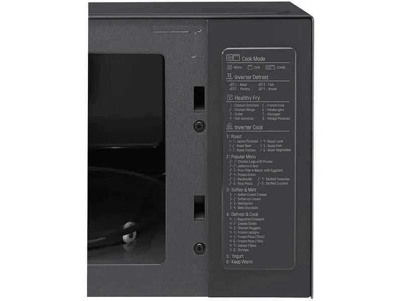 LG Mikrowelle mit Grill MH6565CPB Schwarz LG Mikrowelle mit Grill MH6565CPB Schwarz