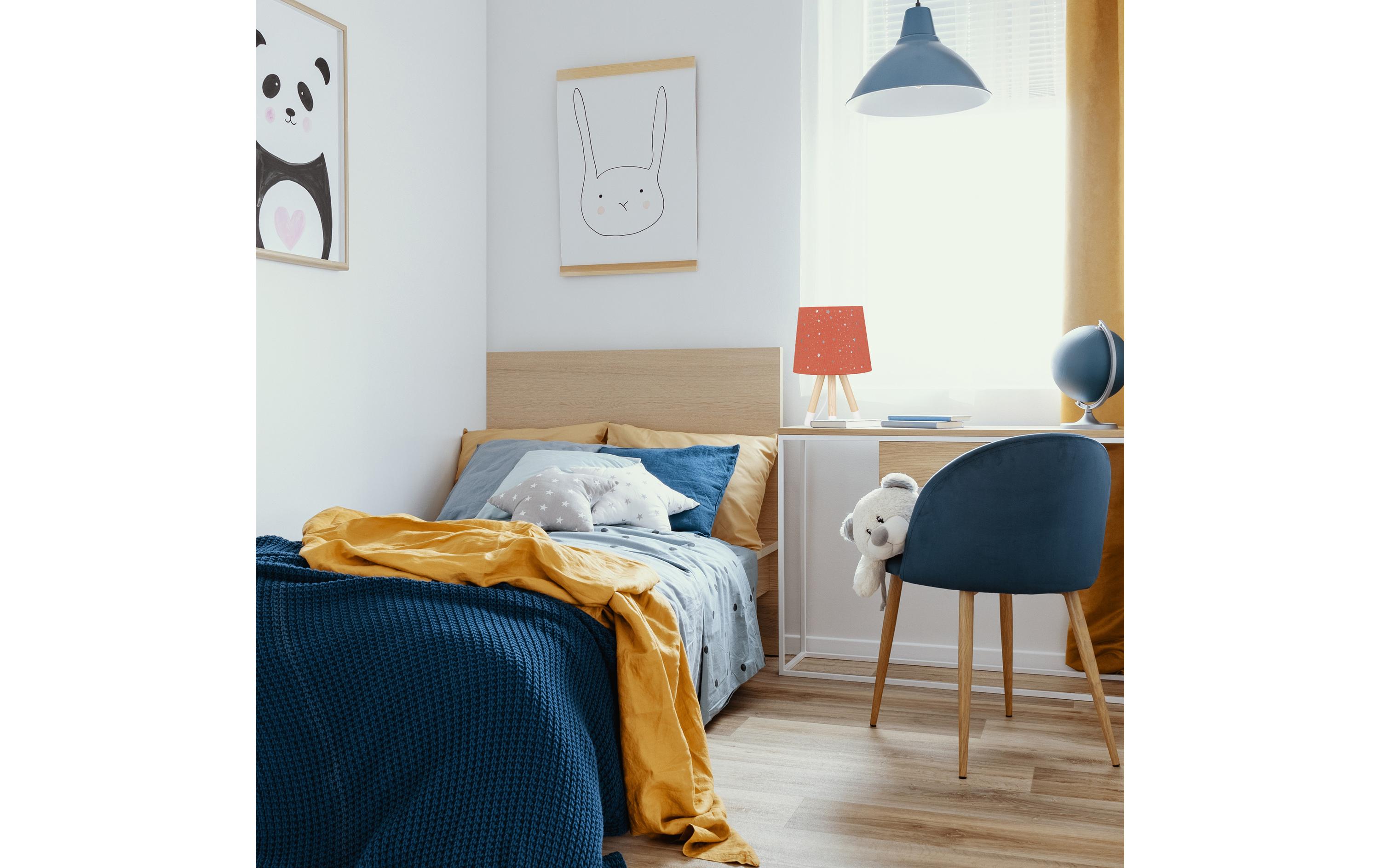 relaxdays Tischlampe Sterne Dunkelblau