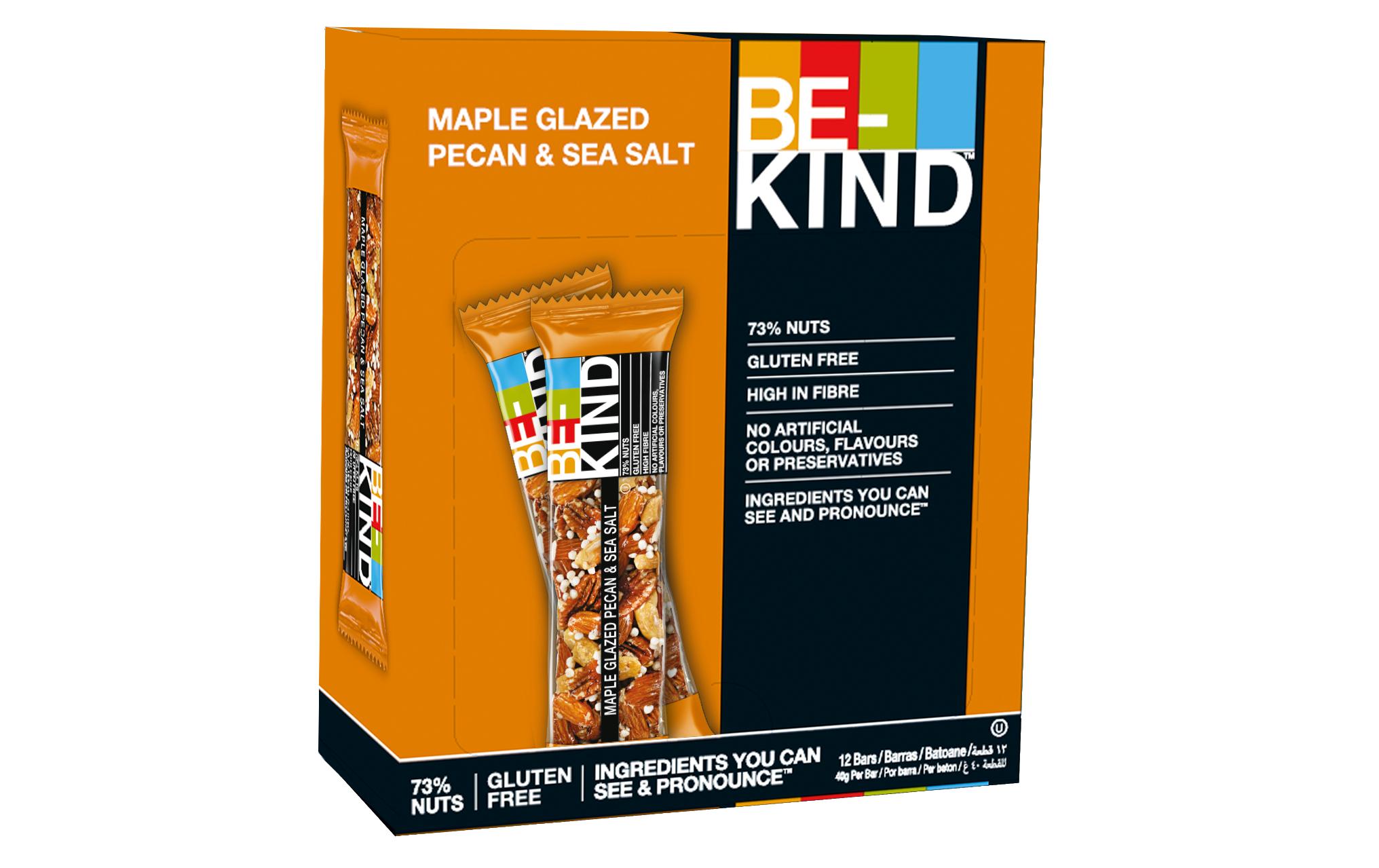 BE-KIND Riegel Maple Glazed Pecan & Sea Salt 12 x 40 g BE-KIND Riegel Maple Glazed Pecan & Sea Salt 12 x 40 g