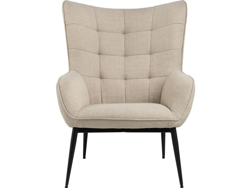 AC Design Sessel Redding Stahl/Textil, Beige AC Design Sessel Redding Stahl/Textil, Beige