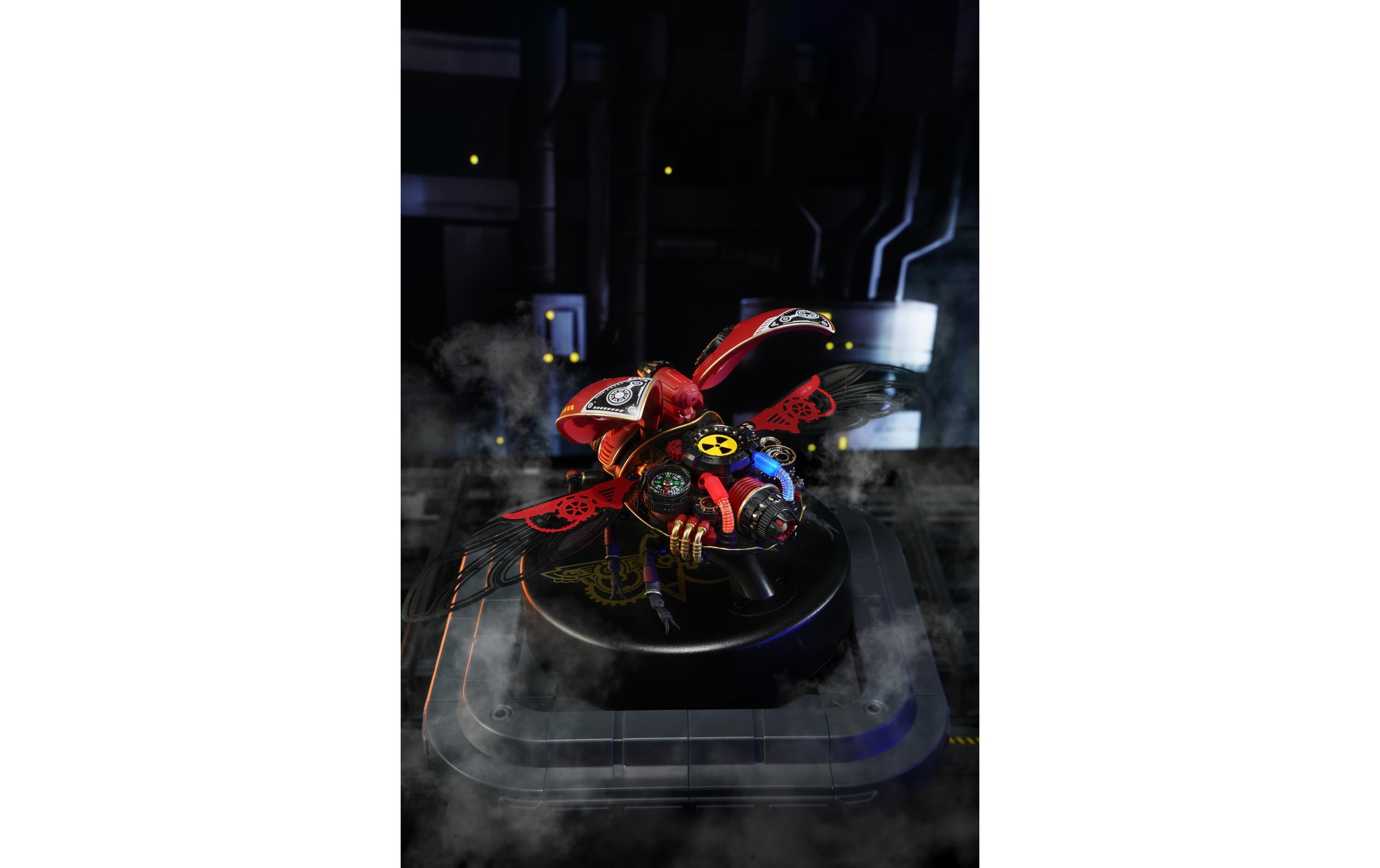 RoboTime Bausatz ROKR Mechanischer Rhinozeros Käfer Rot