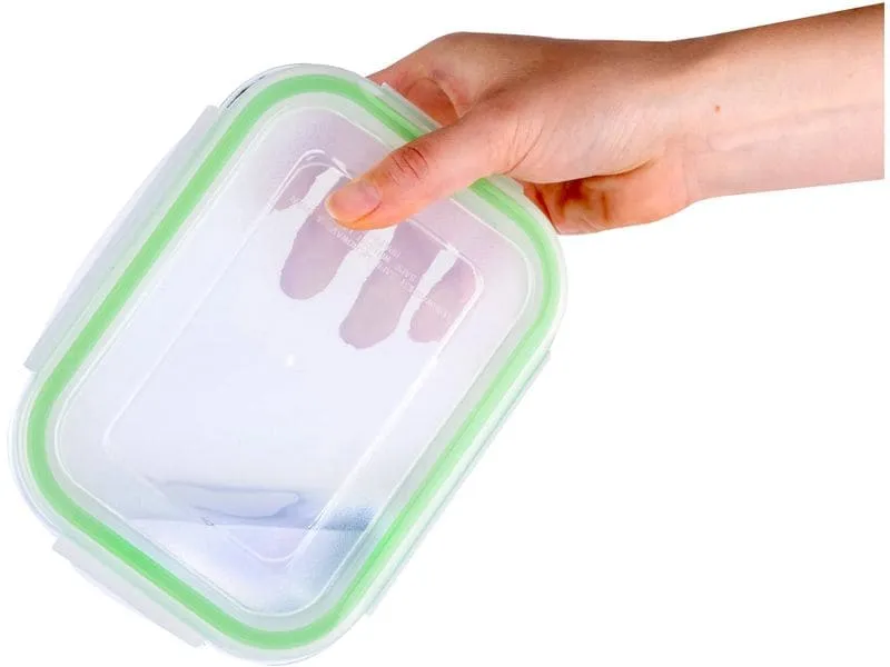 ALPINA Vorratsdosen-Set 18 Stück, 5.96 l, Grün/Transparent