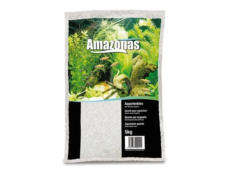 AMAZONAS Bodengrund Quarzsand 0-1 mm, 5 kg, Weiss AMAZONAS Bodengrund Quarzsand 0-1 mm, 5 kg, Weiss