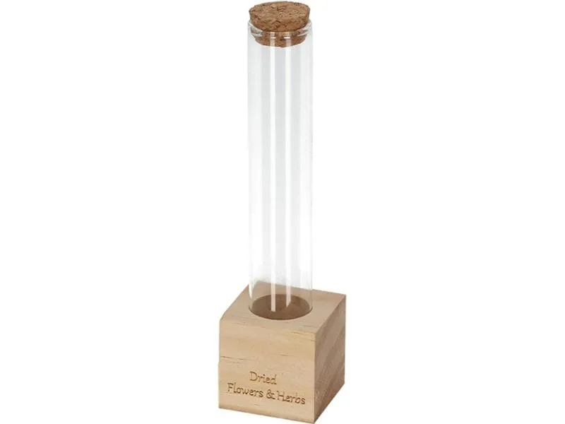 Esschert Design Vase Reagenzglas S 16.5 cm, Nature/Transparent Esschert Design Vase Reagenzglas S 16.5 cm, Nature/Transparent