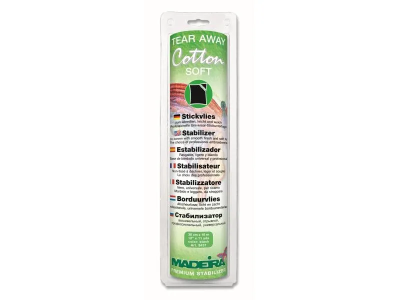 Madeira Stickvlies Tear Aways Cotton Soft 1 Stück Madeira Stickvlies Tear Aways Cotton Soft 1 Stück
