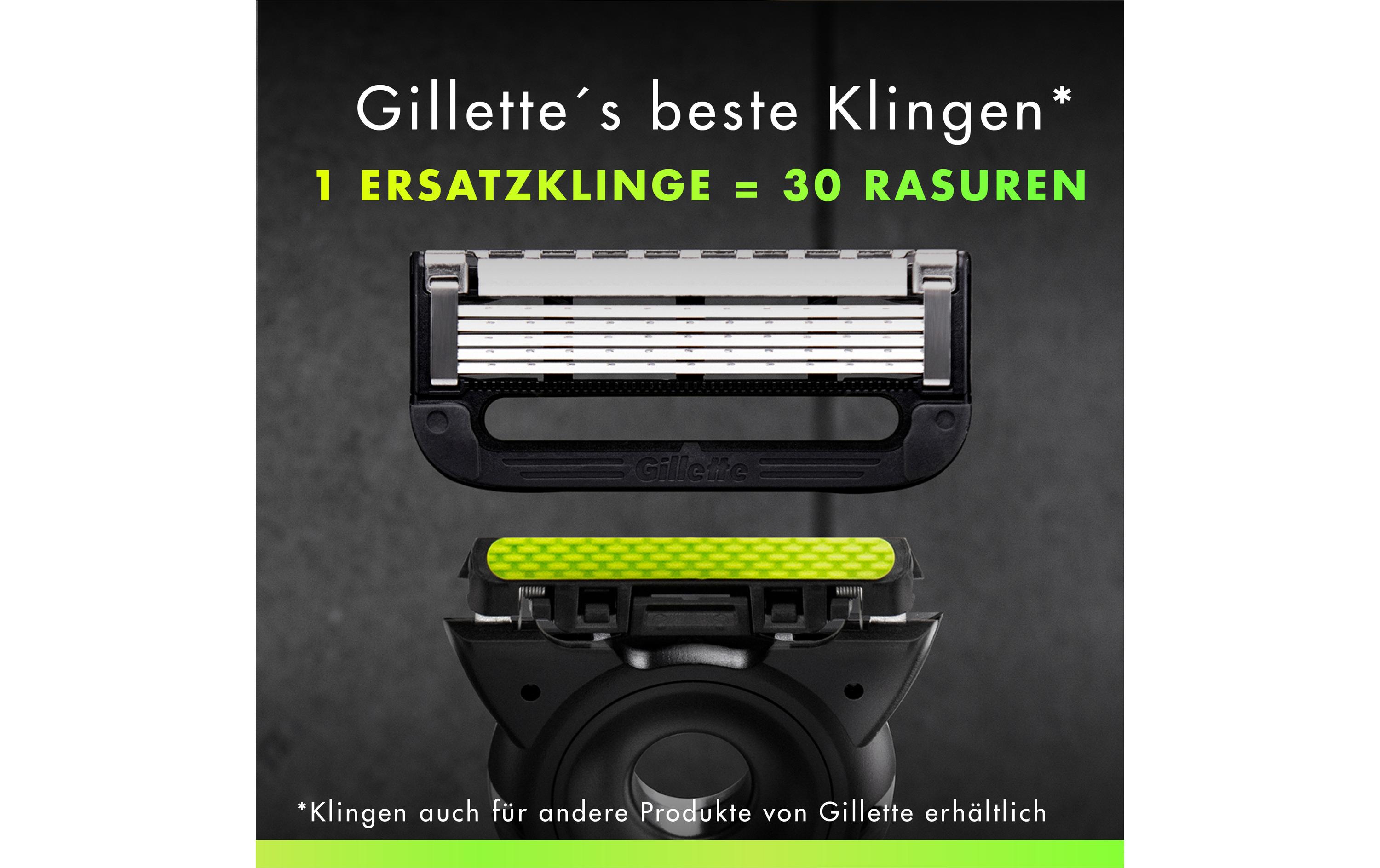Gillette Herrenrasierer GilletteLabs 5er + Handstück + Wandhalterung